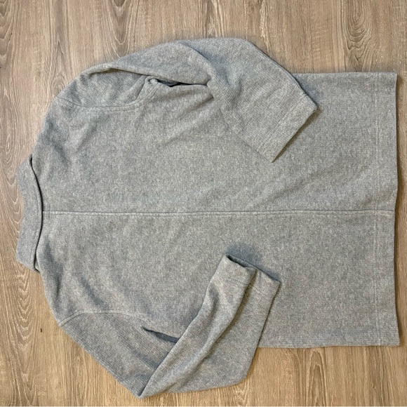 Vintage J.Crew Gray Knit Coatigan Chore Jacket Button Front Size M 90s Y2K - Picture 9 of 10